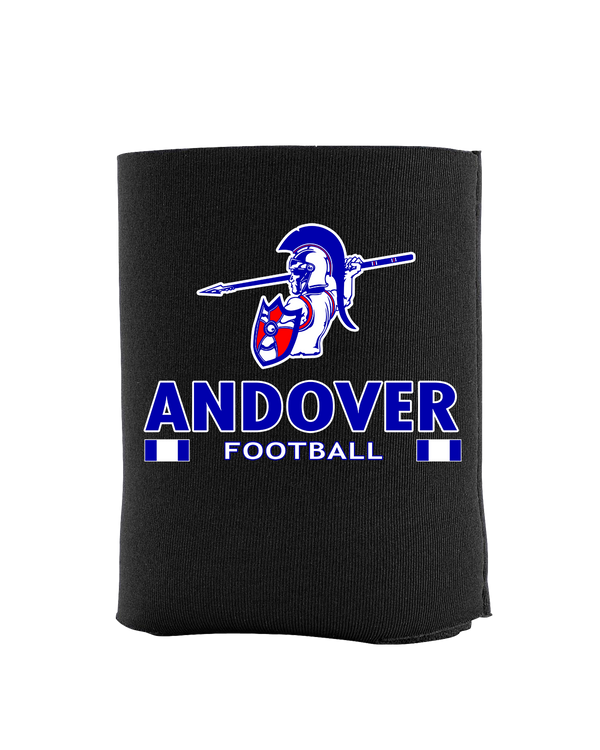 Andover HS  Football Stacked - Koozie