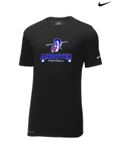 Andover HS  Football Stacked - Nike Cotton Poly Dri-Fit