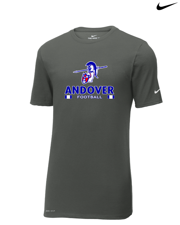 Andover HS  Football Stacked - Nike Cotton Poly Dri-Fit