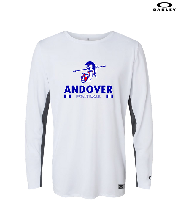 Andover HS  Football Stacked - Oakley Hydrolix Long Sleeve
