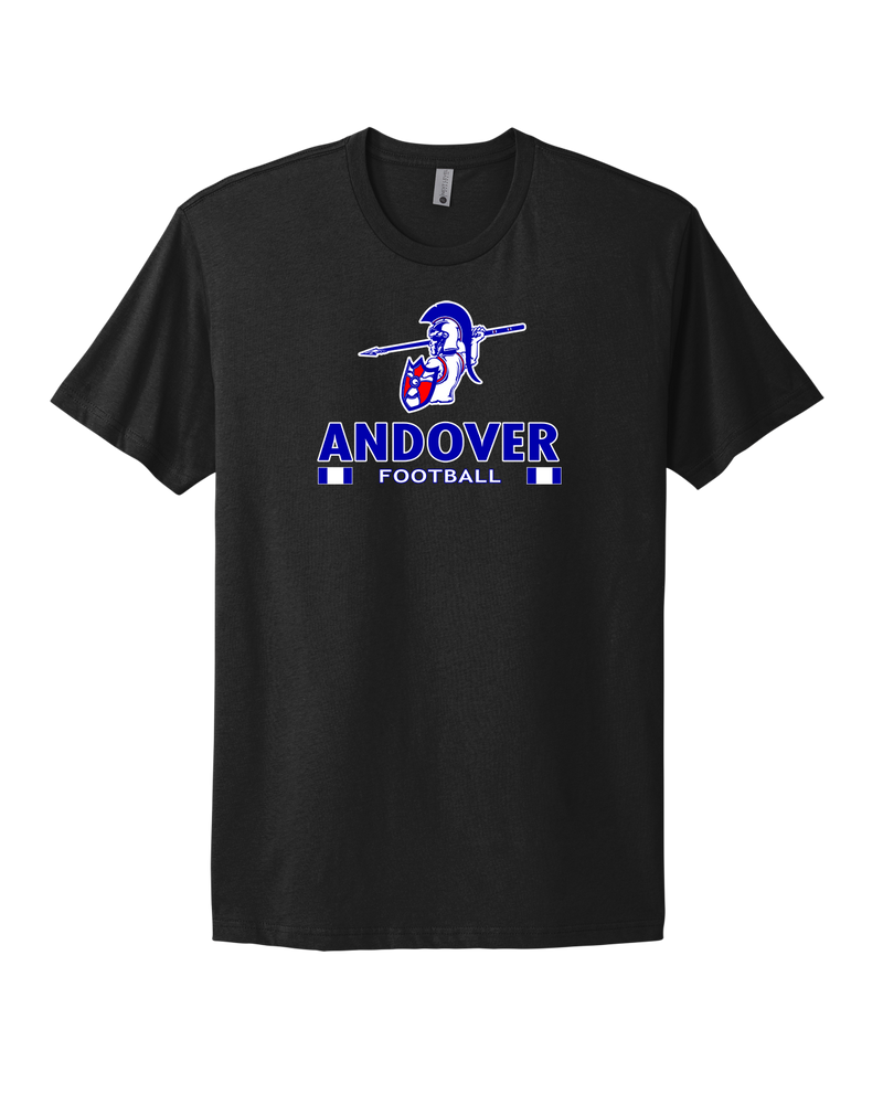 Andover HS  Football Stacked - Select Cotton T-Shirt