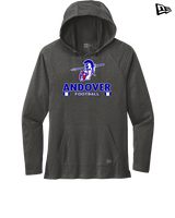 Andover HS  Football Stacked - New Era Tri Blend Hoodie