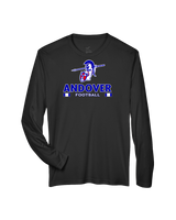 Andover HS  Football Stacked - Performance Long Sleeve