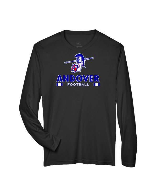 Andover HS  Football Stacked - Performance Long Sleeve