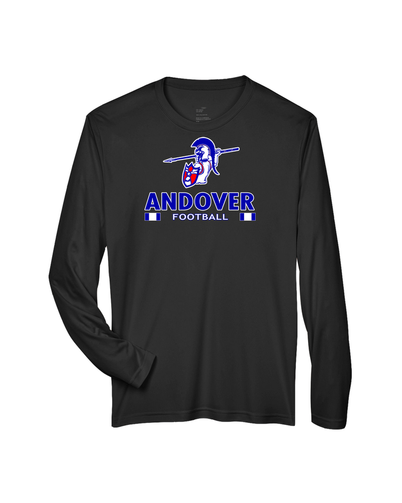 Andover HS  Football Stacked - Performance Long Sleeve