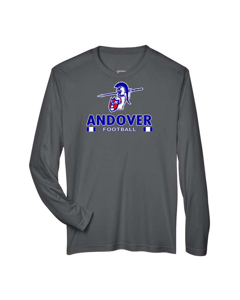 Andover HS  Football Stacked - Performance Long Sleeve