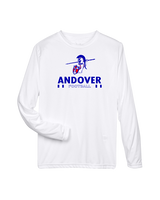 Andover HS  Football Stacked - Performance Long Sleeve