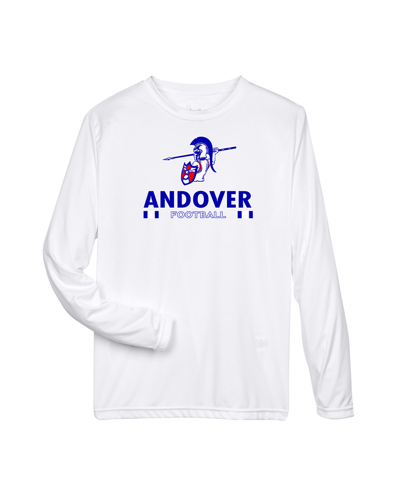 Andover HS  Football Stacked - Performance Long Sleeve