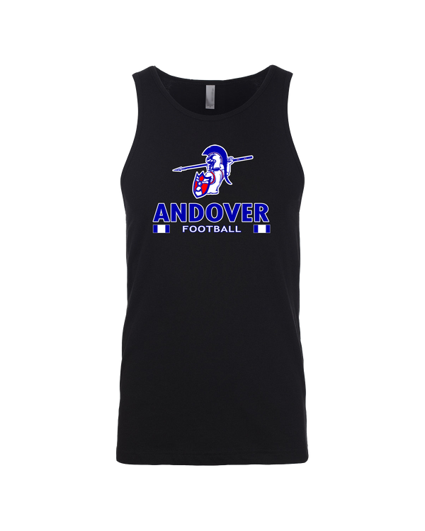 Andover HS  Football Stacked - Mens Tank Top