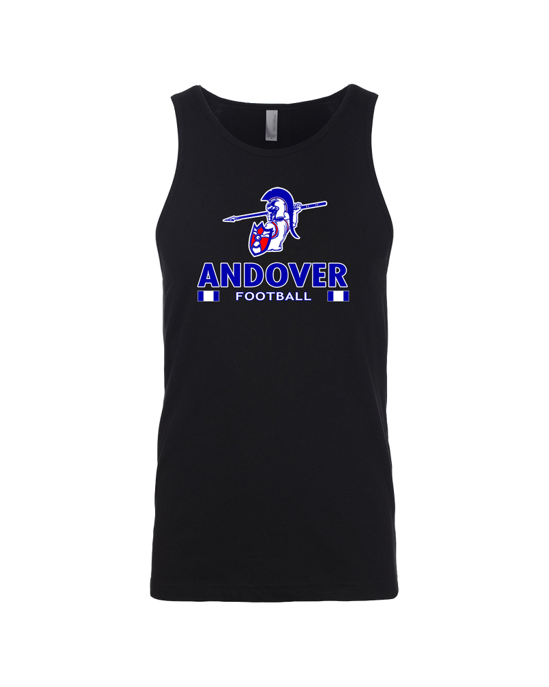 Andover HS  Football Stacked - Mens Tank Top