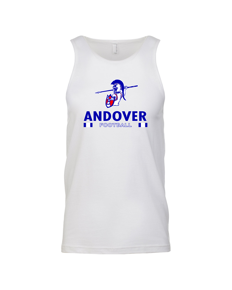 Andover HS  Football Stacked - Mens Tank Top