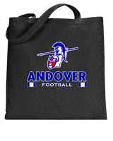 Andover HS  Football Stacked - Tote Bag