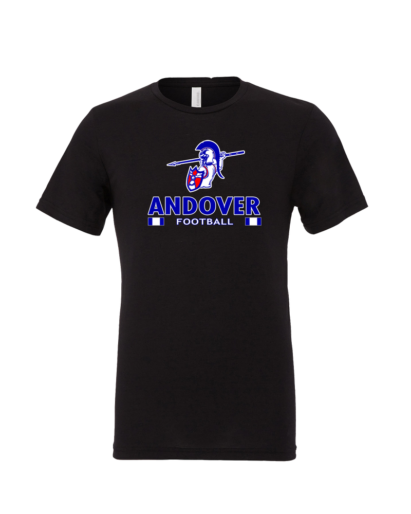 Andover HS  Football Stacked - Mens Tri Blend Shirt