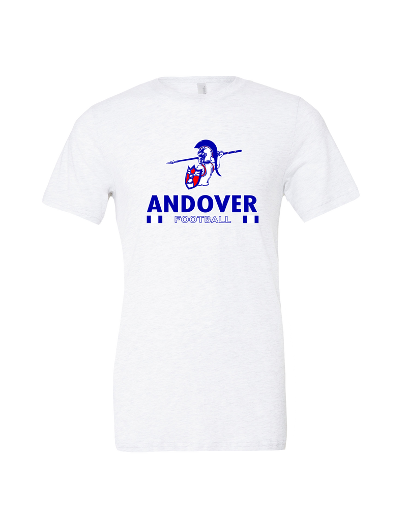 Andover HS  Football Stacked - Mens Tri Blend Shirt