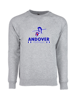 Andover HS  Football Stacked - Crewneck Sweatshirt
