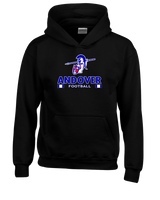 Andover HS  Football Stacked - Cotton Hoodie