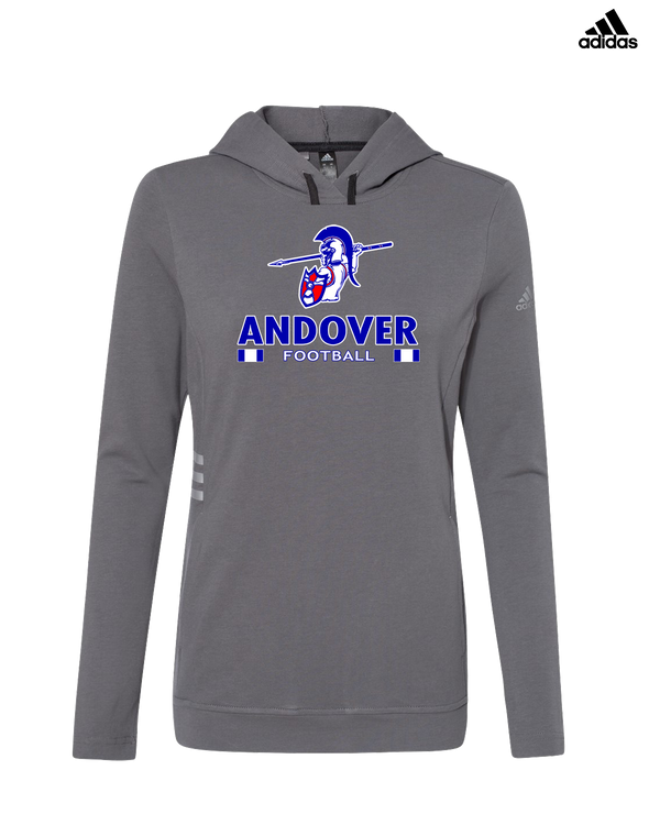Andover HS  Football Stacked - Adidas Women's Lightweight Hooded Sweatshirt