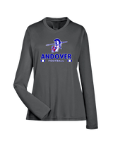 Andover HS  Football Stacked - Womens Performance Long Sleeve