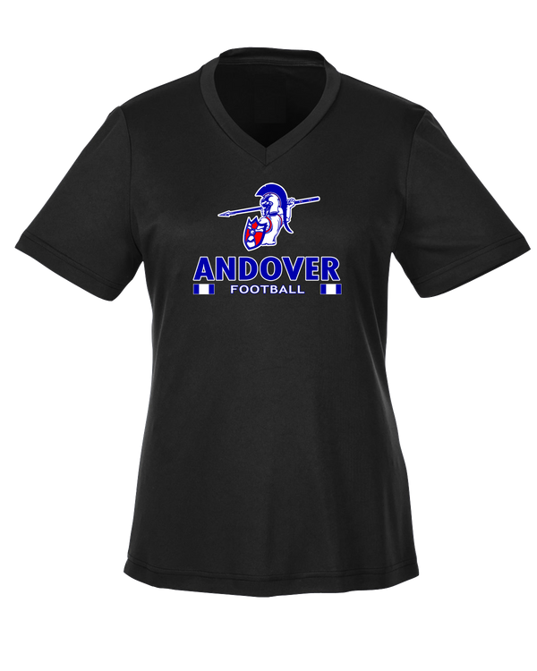 Andover HS  Football Stacked - Womens Performance Shirt