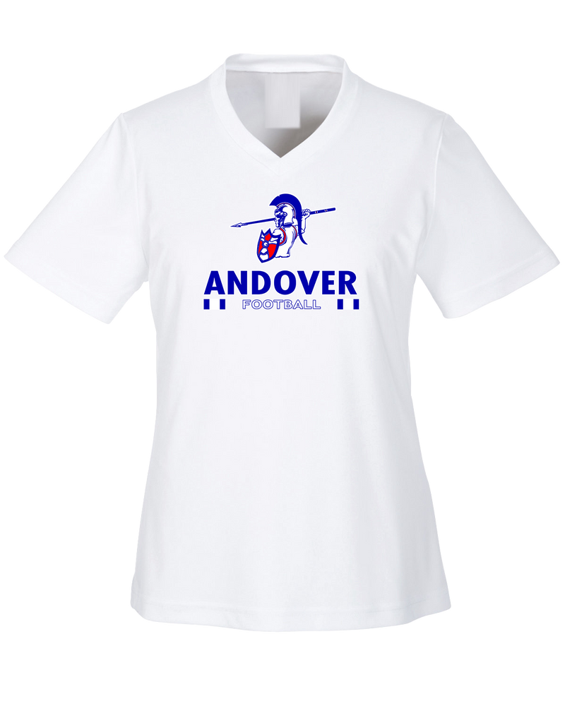 Andover HS  Football Stacked - Womens Performance Shirt