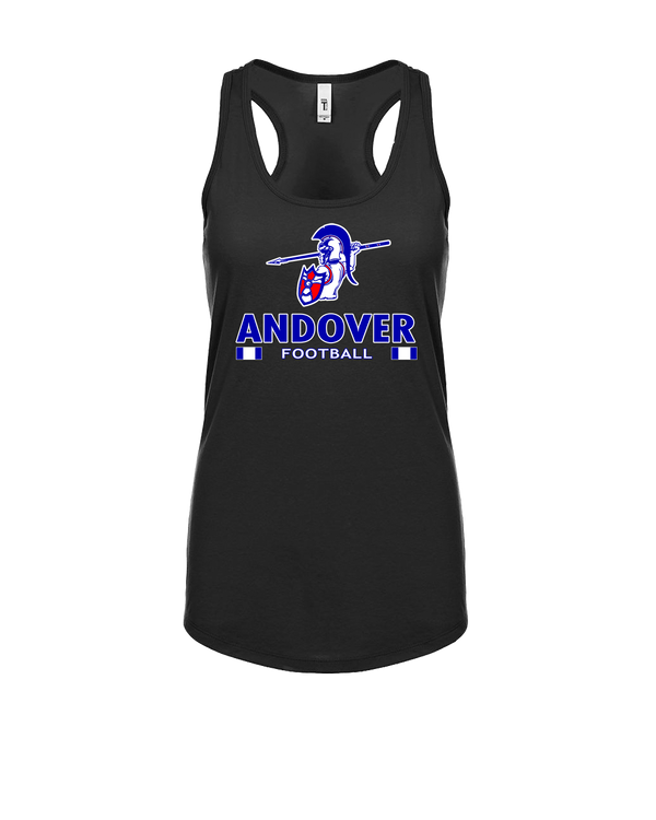 Andover HS  Football Stacked - Womens Tank Top