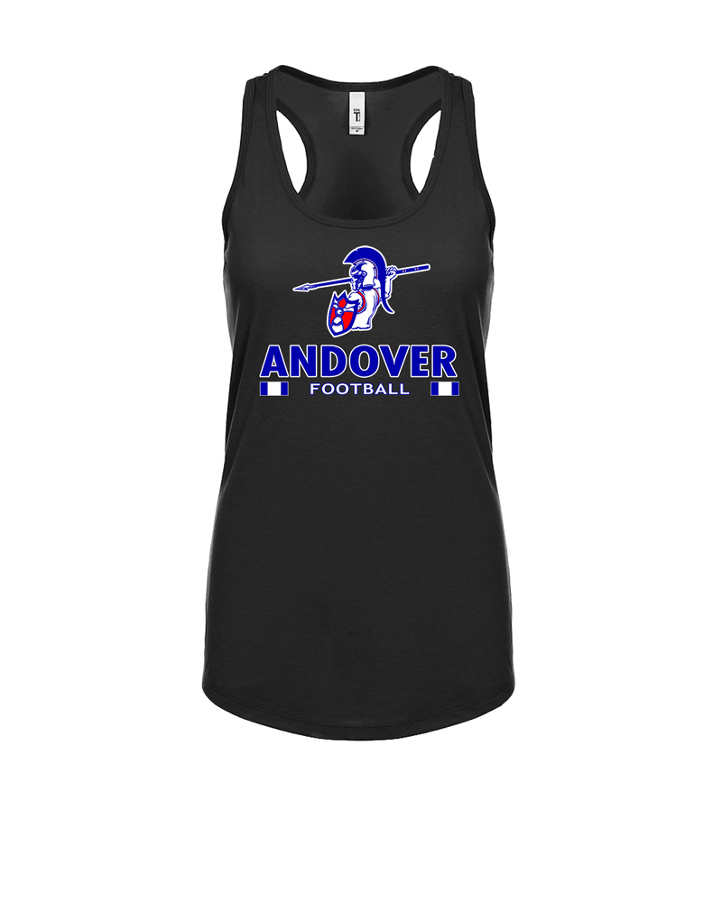Andover HS  Football Stacked - Womens Tank Top