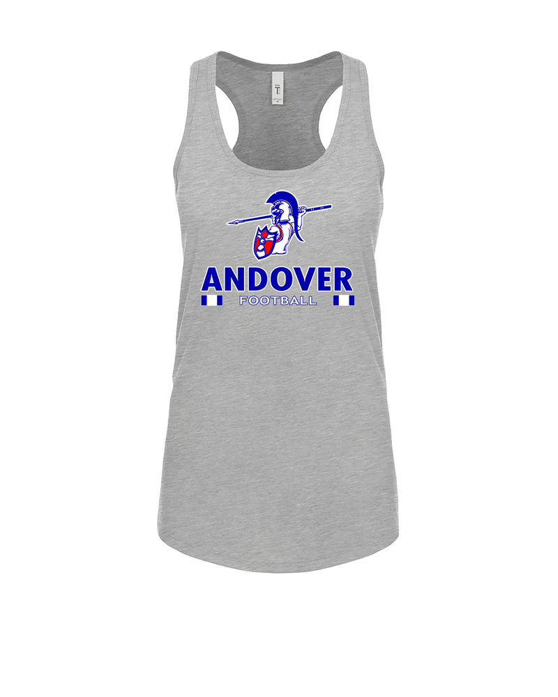 Andover HS  Football Stacked - Womens Tank Top
