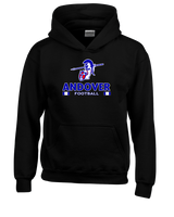 Andover HS  Football Stacked - Youth Hoodie