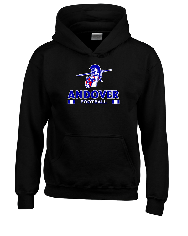 Andover HS  Football Stacked - Youth Hoodie