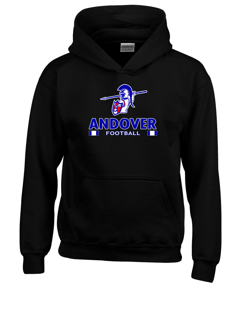 Andover HS  Football Stacked - Youth Hoodie
