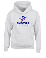 Andover HS  Football Stacked - Youth Hoodie
