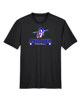 Andover HS  Football Stacked - Youth Performance T-Shirt