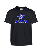 Andover HS  Football Stacked - Youth T-Shirt
