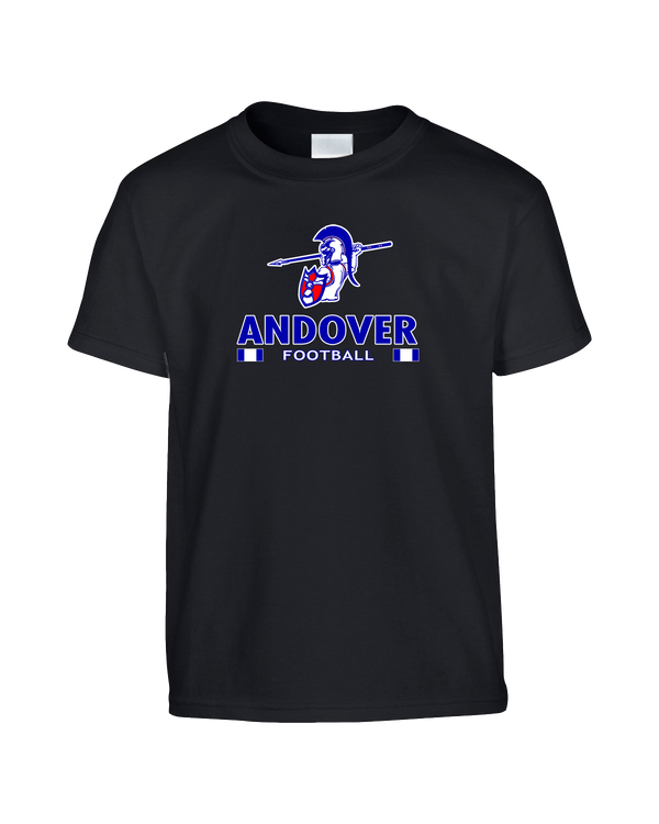 Andover HS  Football Stacked - Youth T-Shirt