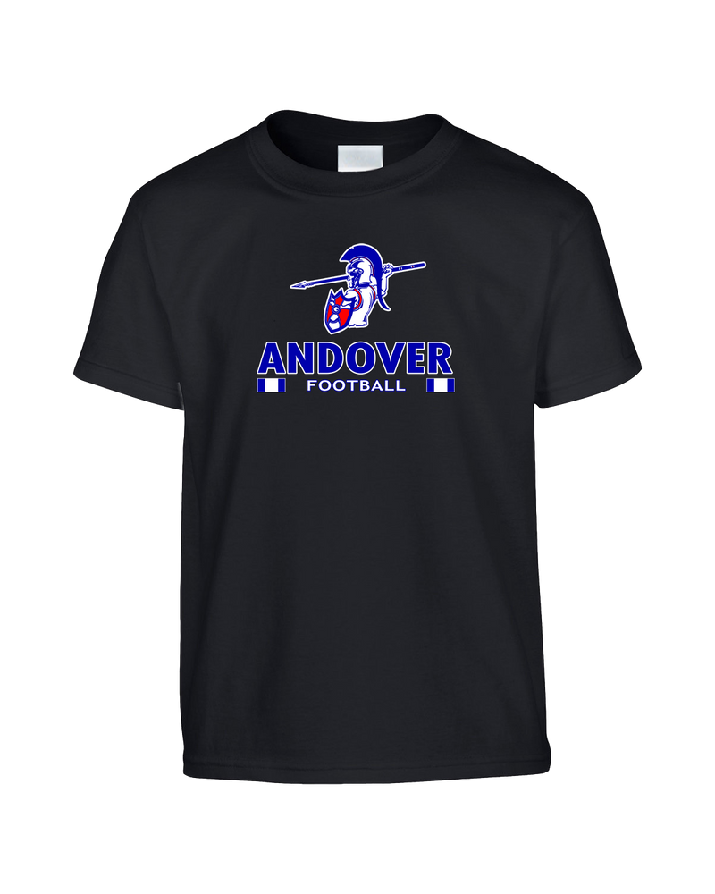 Andover HS  Football Stacked - Youth T-Shirt