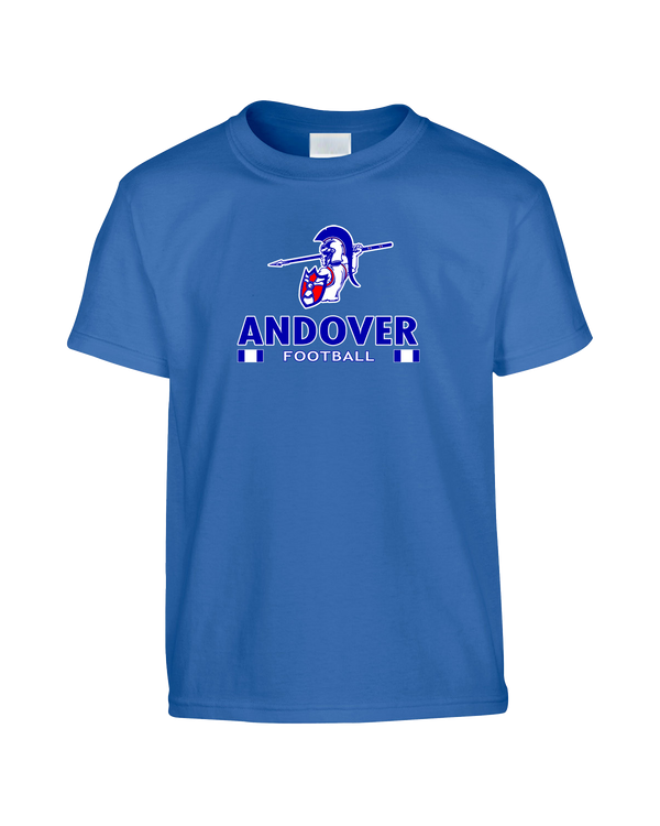 Andover HS  Football Stacked - Youth T-Shirt