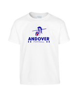 Andover HS  Football Stacked - Youth T-Shirt