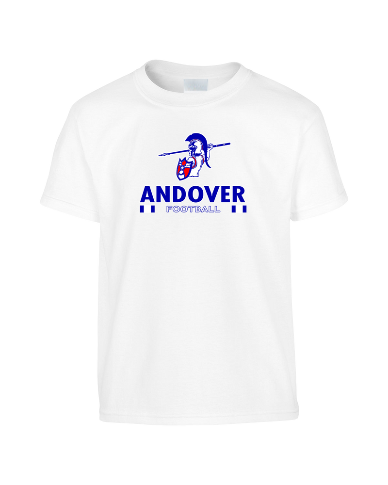 Andover HS  Football Stacked - Youth T-Shirt