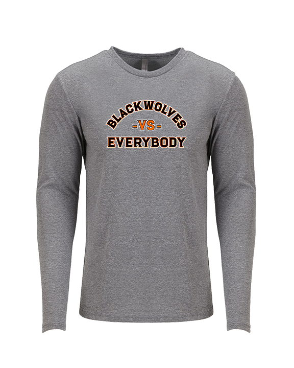 Apex Blackwolves Football Vs Everybody - Tri-Blend Long Sleeve