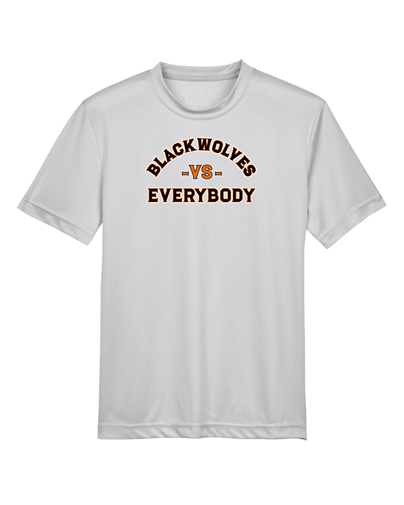 Apex Blackwolves Football Vs Everybody - Youth Performance Shirt