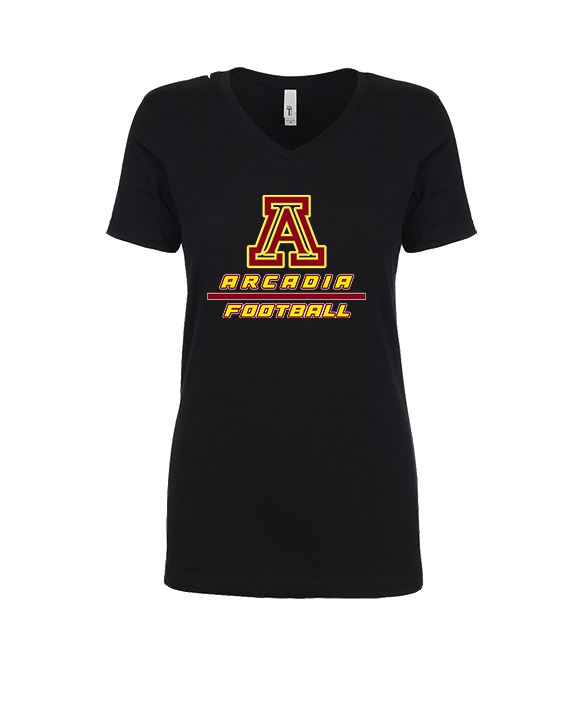 Arcadia HS Football Split - Womens Vneck