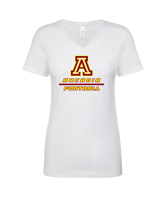 Arcadia HS Football Split - Womens Vneck
