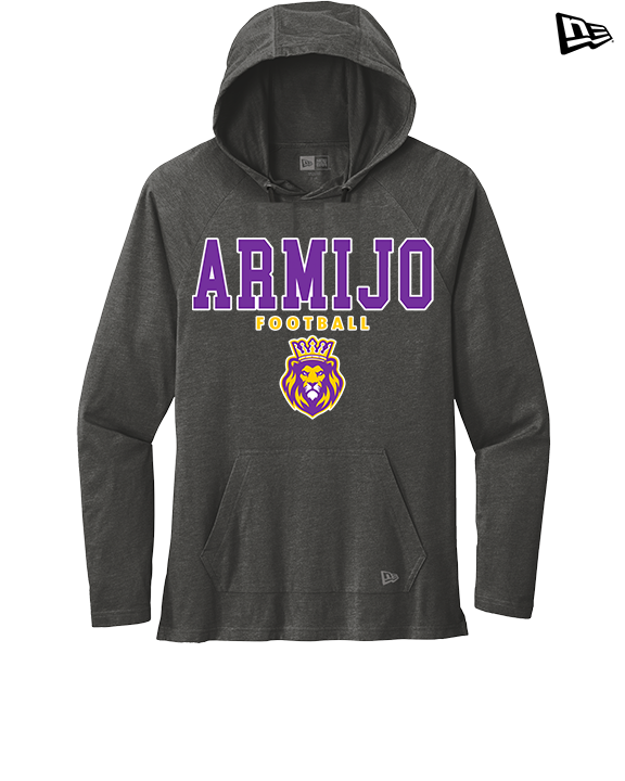 Armijo HS Football Block - New Era Tri-Blend Hoodie