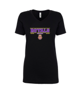 Armijo HS Football Stacked - Womens V-Neck