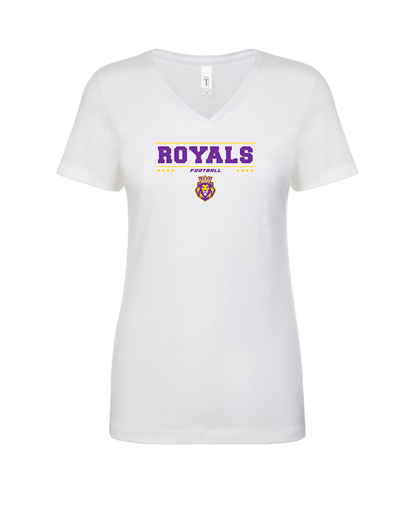 Armijo HS Football Stacked - Womens V-Neck