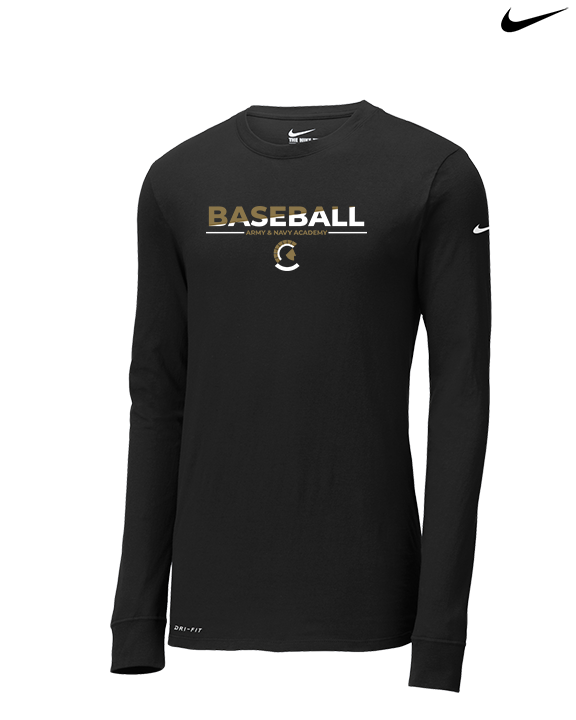 Army & Navy Academy Baseball Cut - Mens Nike Longsleeve
