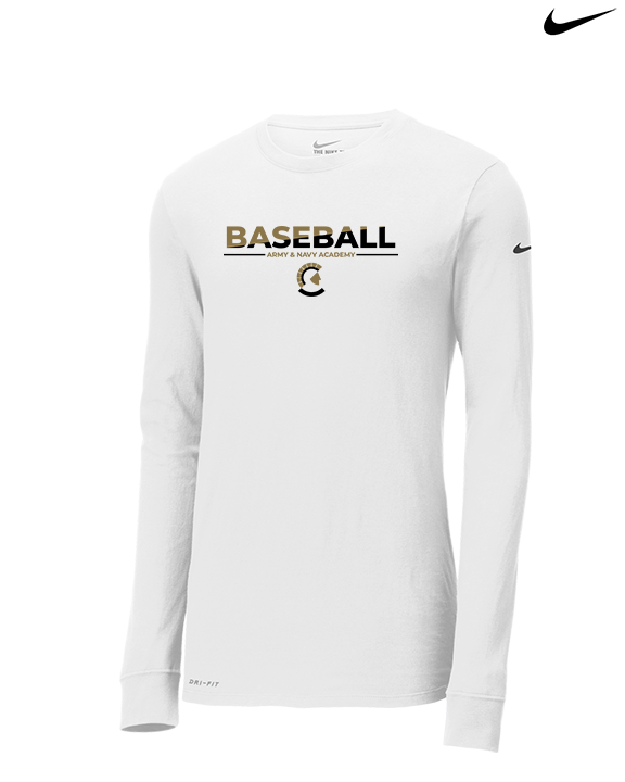 Army & Navy Academy Baseball Cut - Mens Nike Longsleeve