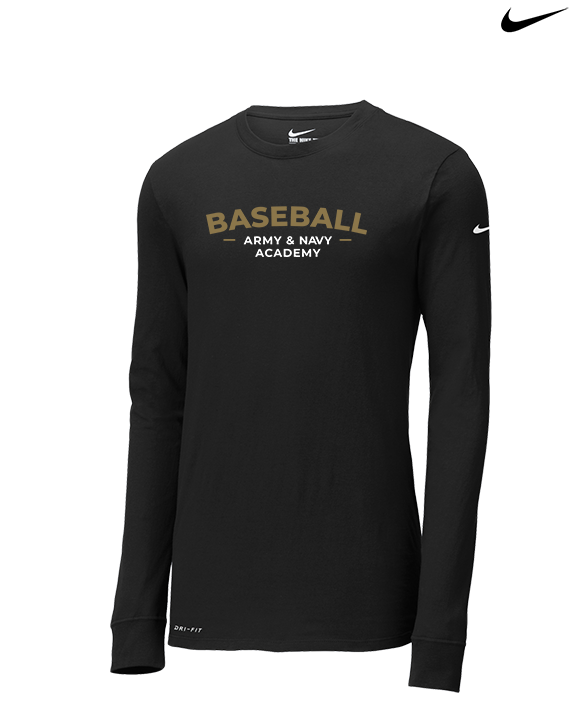 Army & Navy Academy Baseball Short - Mens Nike Longsleeve