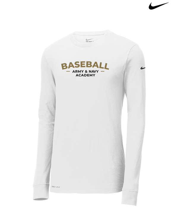 Army & Navy Academy Baseball Short - Mens Nike Longsleeve