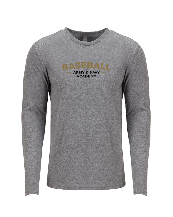 Army & Navy Academy Baseball Short - Tri-Blend Long Sleeve